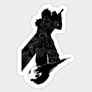 A Journey Begins - Black Sticker